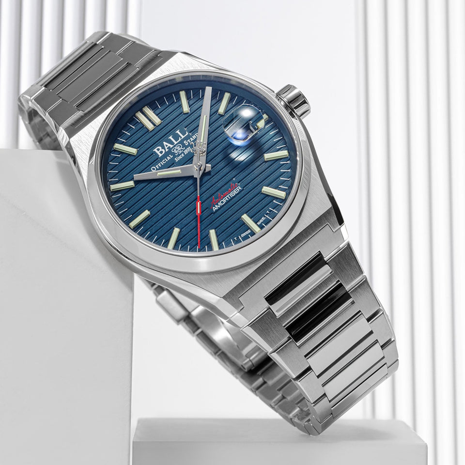 BALL Watch Men's Roadmaster Perseverer 40mm Automatic Blue Dial Watch