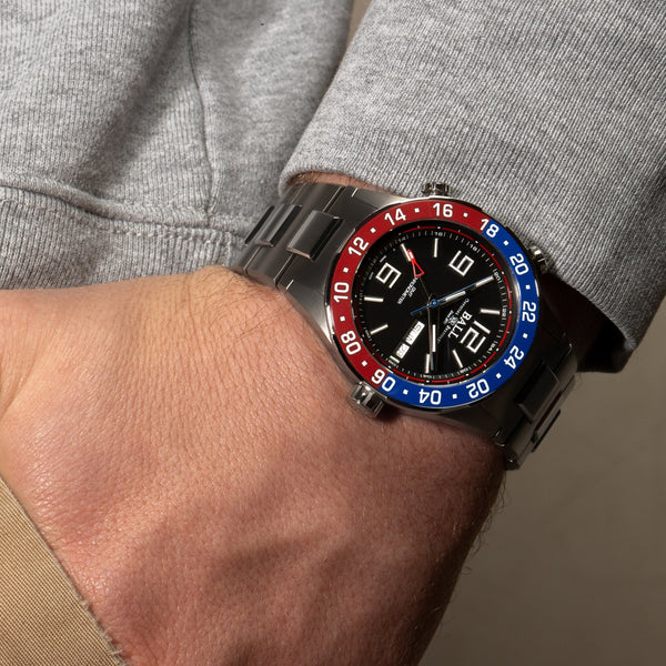 BALL Watch Roadmaster Marine GMT 40mm Blue And Red Bezel Men's Limited Edition Watch Watch (XXXX/1000)