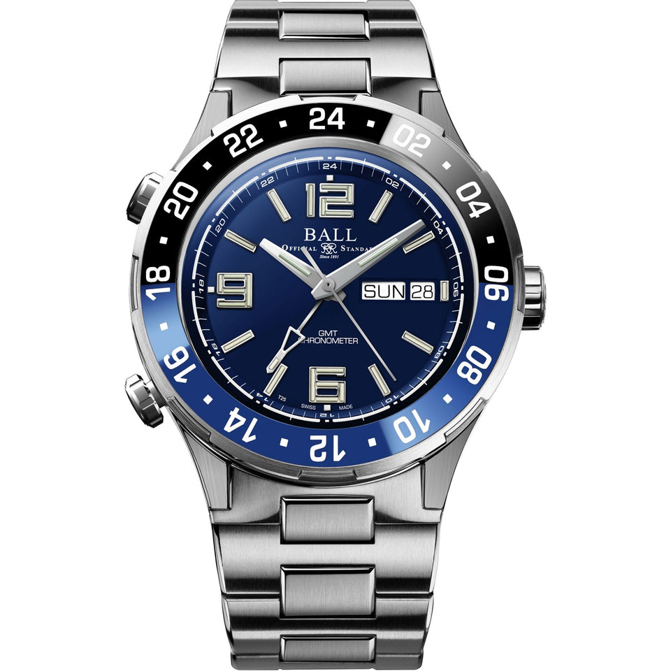 BALL Watch Roadmaster Marine GMT Blue Dial Titanium Limited Edition Watch (XXXX/1000)