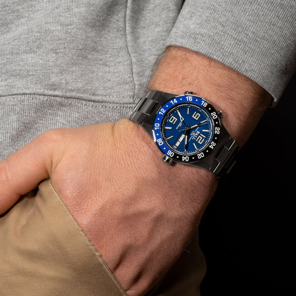 BALL Watch Roadmaster Marine GMT Blue Dial Titanium Limited Edition Watch (XXXX/1000)