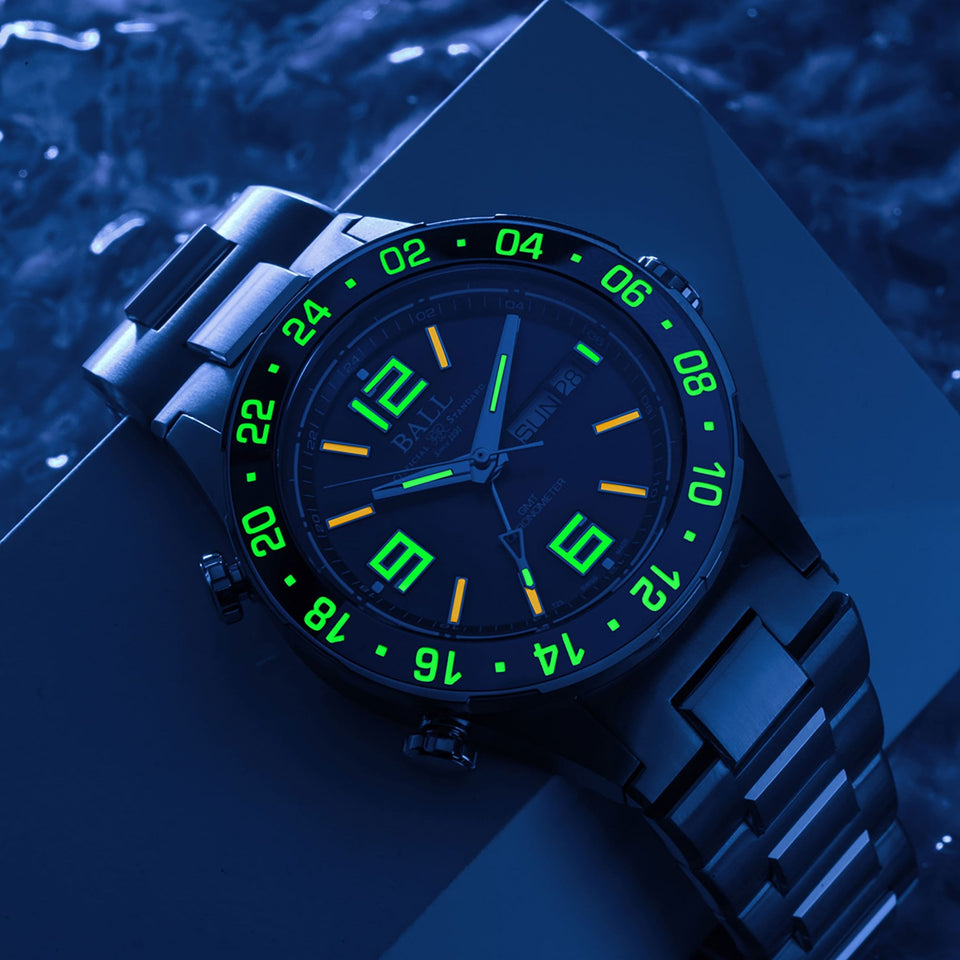 BALL Watch Roadmaster Marine GMT Blue Dial Titanium Limited Edition Watch (XXXX/1000)