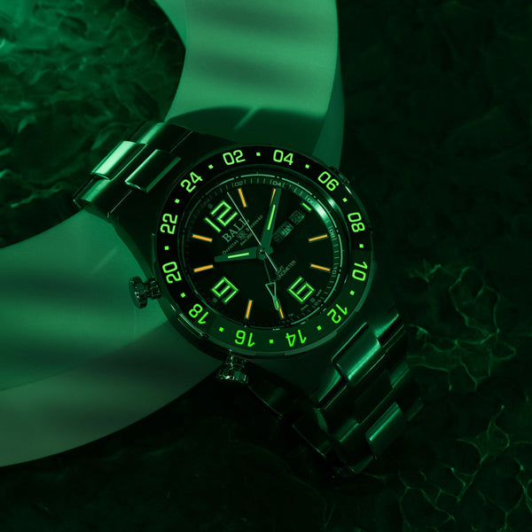 BALL Watch Roadmaster Marine GMT gREEN Dial Titanium Limited Edition Watch (XXXX/1000)