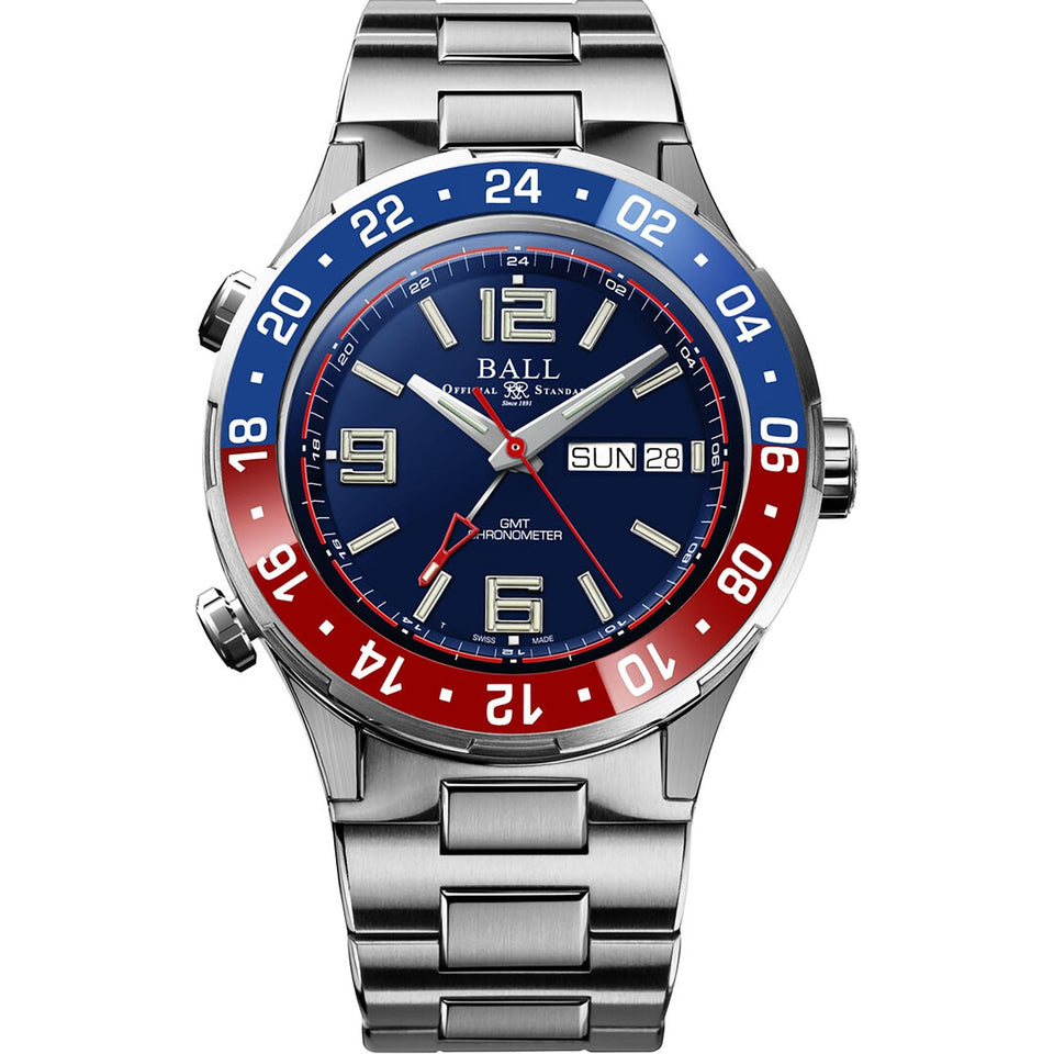 BALL Watch Roadmaster Marine GMT Titanium Blue Dial Limited Edition Watch (XXXX/1000)