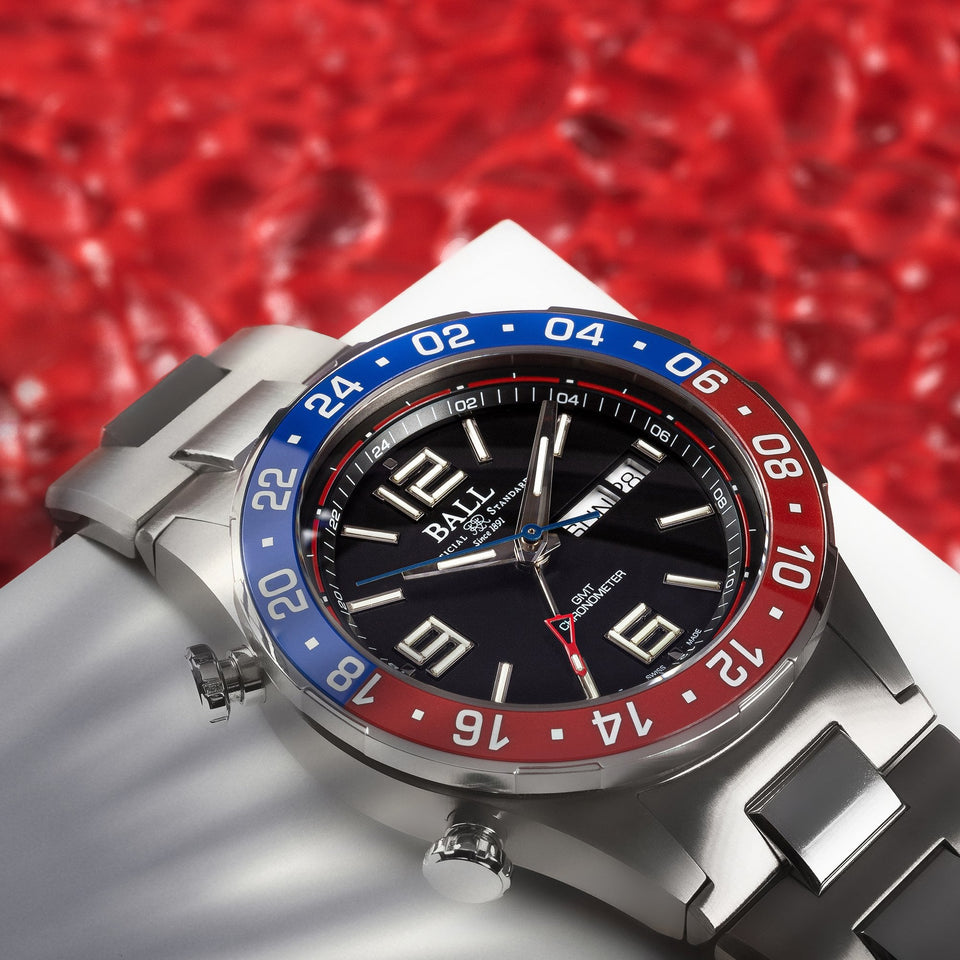 BALL Watch Roadmaster Marine GMT Titanium Blue Dial Limited Edition Watch (XXXX/1000)
