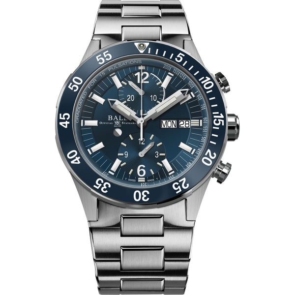 BALL Watch Roadmaster Rescue Chronograph Blue Dial Titanium Limited Edition Watch (XXXX/1000)