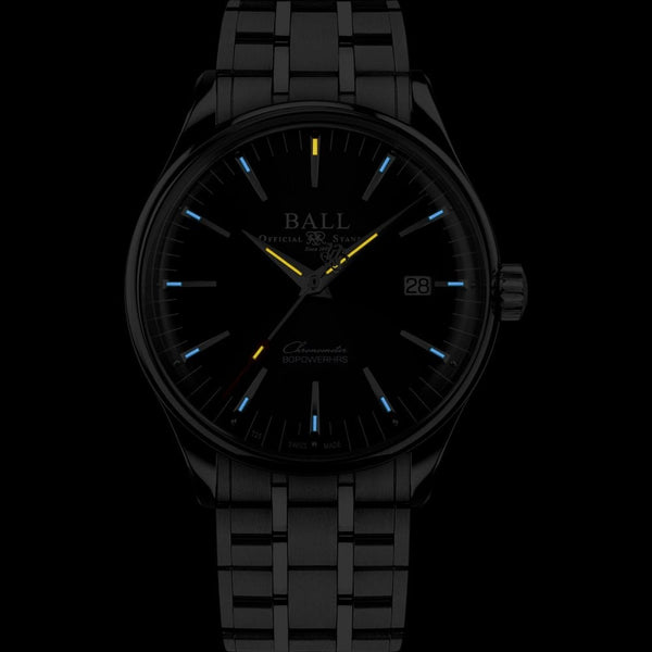 BALL Watch Trainmaster Manufacture 80 Hours 40mm Men's Black Dial Watch