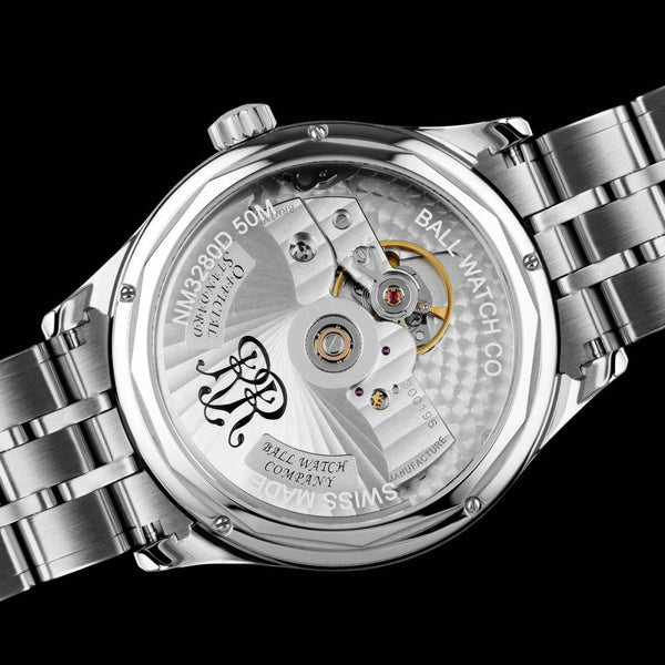BALL Watch Trainmaster Manufacture 80 Hours 40mm Men's Black Dial Watch