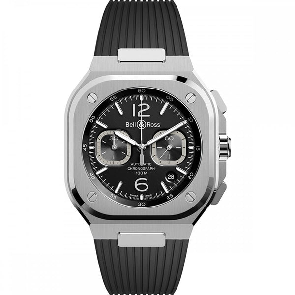 Bell & Ross BR 05 CHRONO BLACK STEEL Automatic Men's Watch 42mm