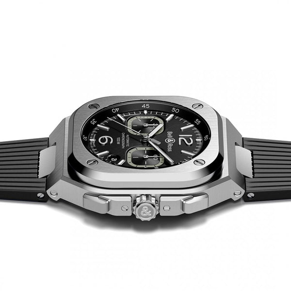 Bell & Ross BR 05 CHRONO BLACK STEEL Automatic Men's Watch 42mm