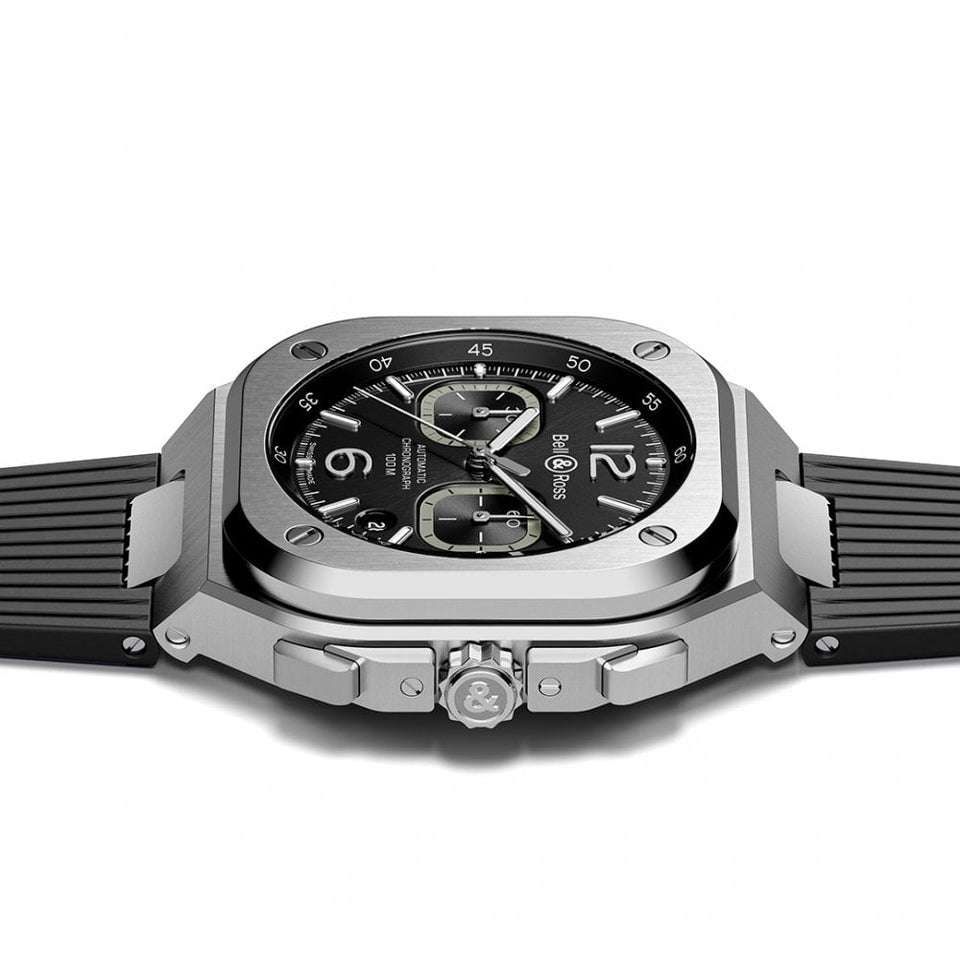 Bell & Ross BR 05 CHRONO BLACK STEEL Automatic Men's Watch 42mm