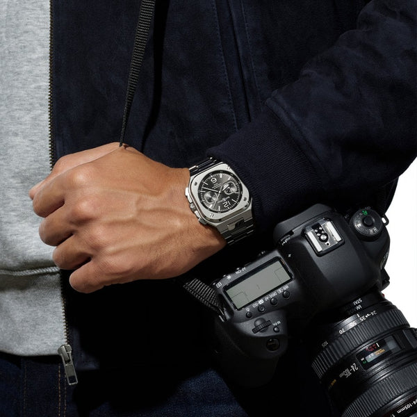 Bell & Ross BR 05 CHRONO BLACK STEEL Automatic Men's Watch 42mm
