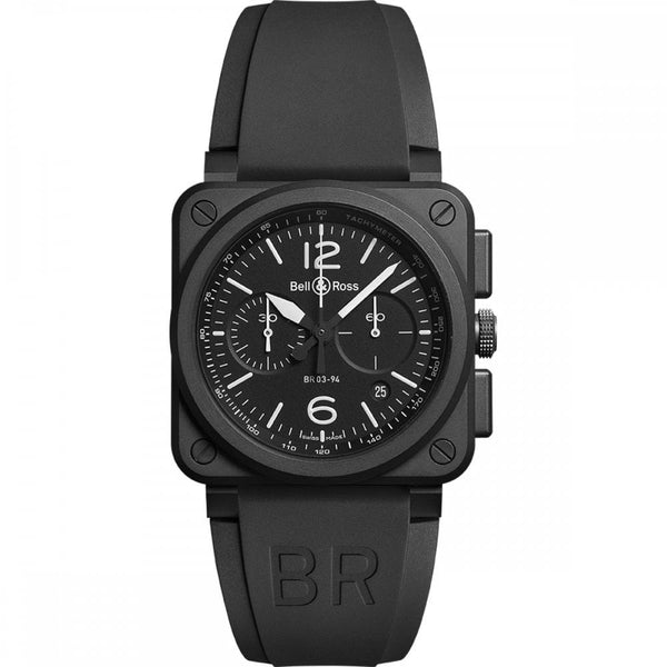 Bell & Ross Men's BR 03-94 BLACK MATTE CHRONOGRAPH Automatic Watch