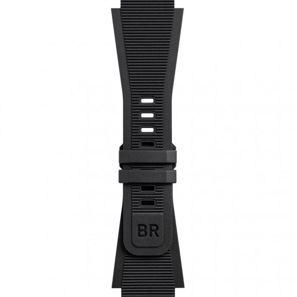 Bell & Ross Black Rubber Grooved Diver Strap For BR-03