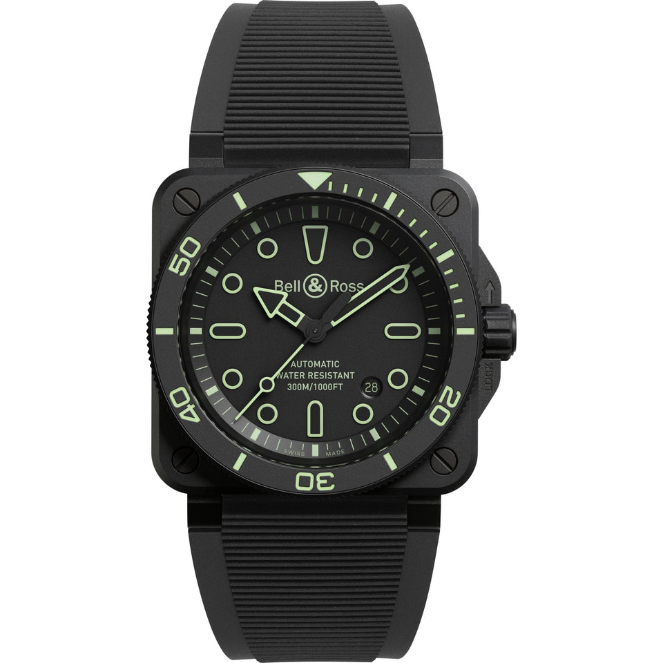 Bell & Ross BR 03 DIVER LUM OUTLINE Ceramic Watch Limited Edition (XXX/500)