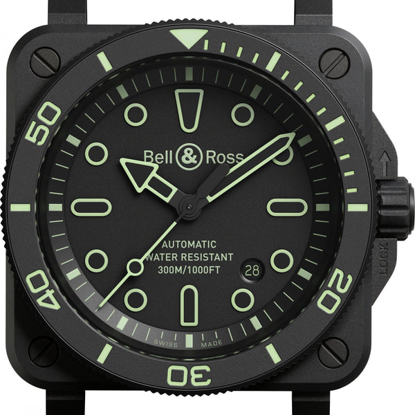 Bell & Ross BR 03 DIVER LUM OUTLINE Ceramic Watch Limited Edition (XXX/500)