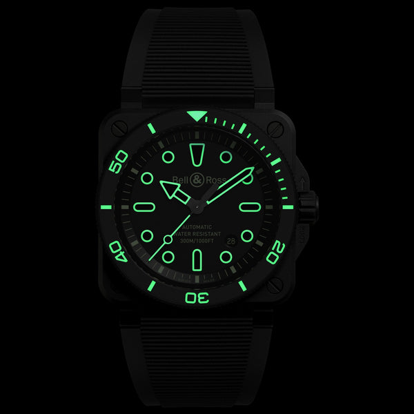 Bell & Ross BR 03 DIVER LUM OUTLINE Ceramic Watch Limited Edition (XXX/500)