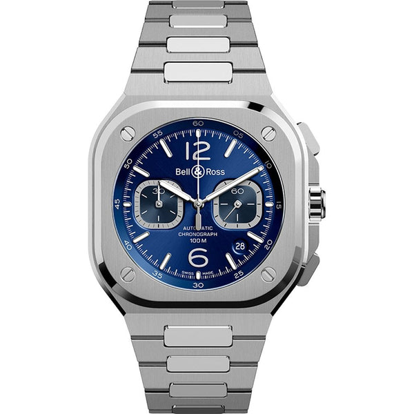 Bell & Ross BR 05 CHRONO BLUE STEEL Automatic Men's Watch 42mm