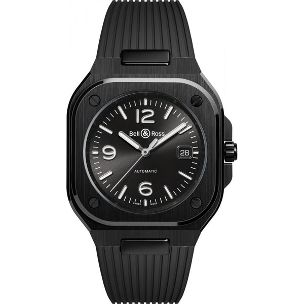 Bell & Ross BR 05 Men's 41mm Black Ceramic Rubber Watch