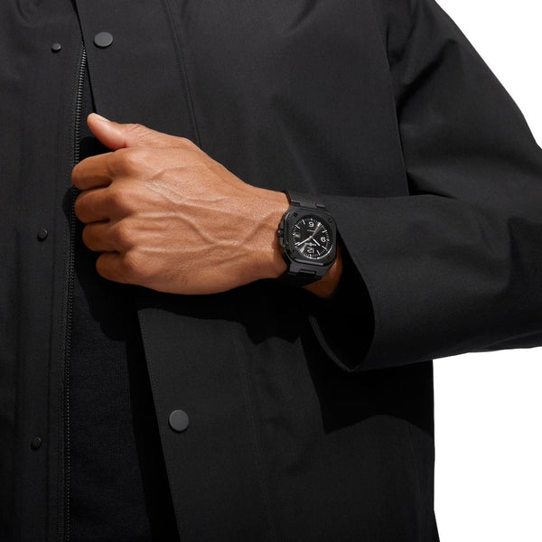 Bell & Ross BR 05 Men's 41mm Black Ceramic Rubber Watch