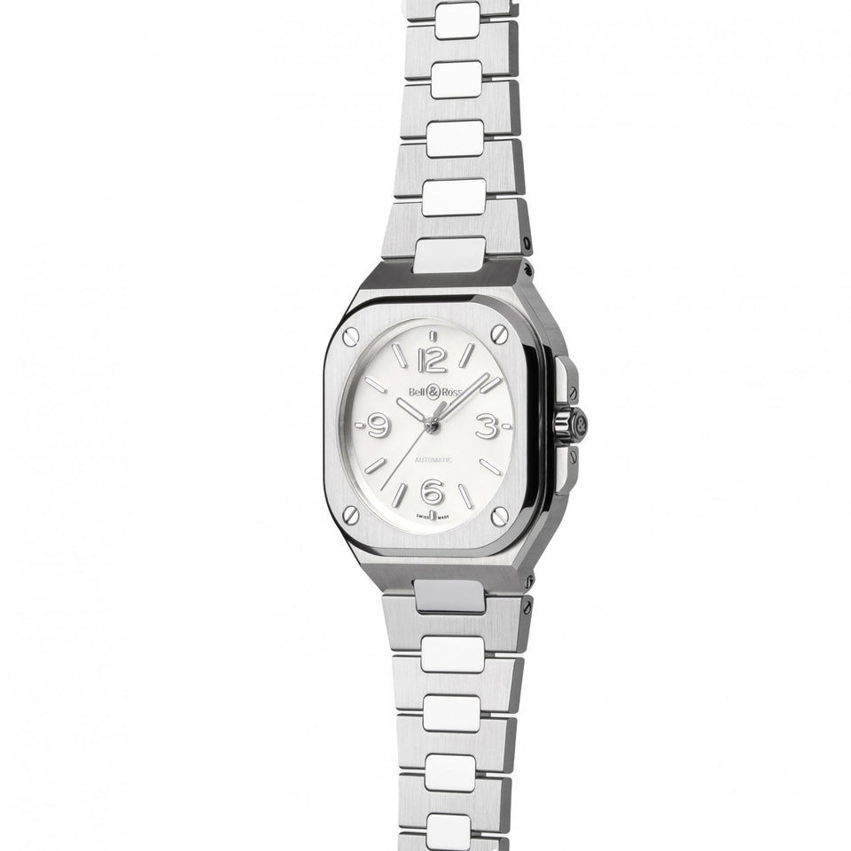 Bell & Ross BR 05 MOTHER OF PEARL STEEL Automatic 36mm Watch