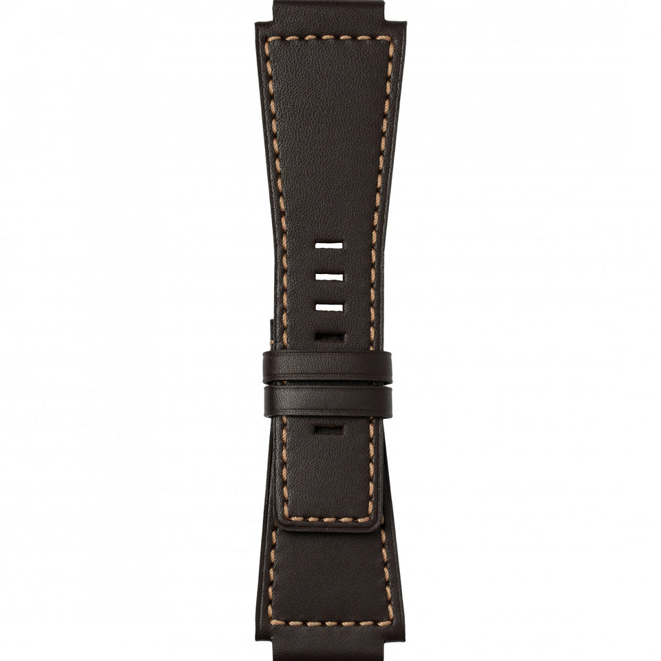 Bell & Ross Dark Chestnut Brown Calfskin Strap For BR-03 / BR-01 / BR-X1