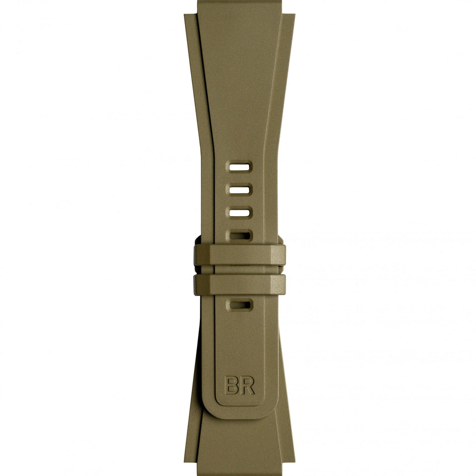 Bell & Ross Khaki Rubber Strap For BR-03A