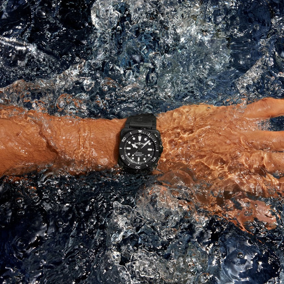 Bell & Ross Men's NEW BR 03 DIVER BLACK MATTE CERAMIC 42mm Watch