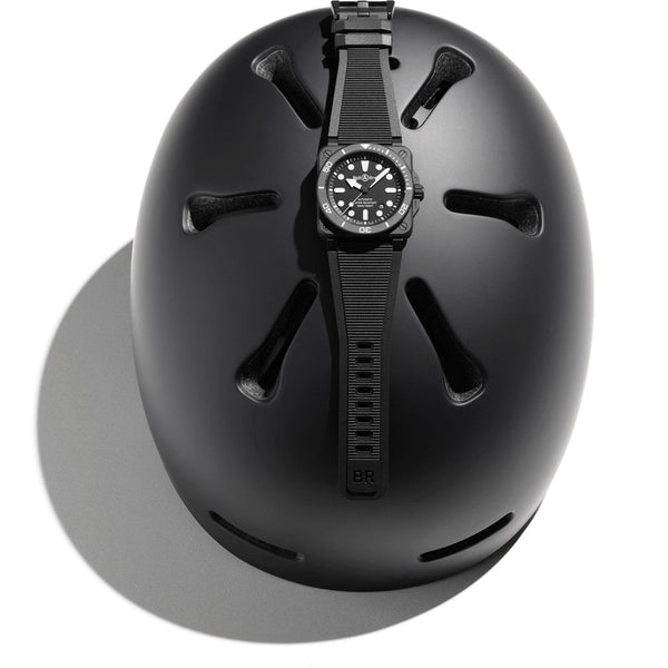 Bell & Ross Men's NEW BR 03 DIVER BLACK MATTE CERAMIC 42mm Watch