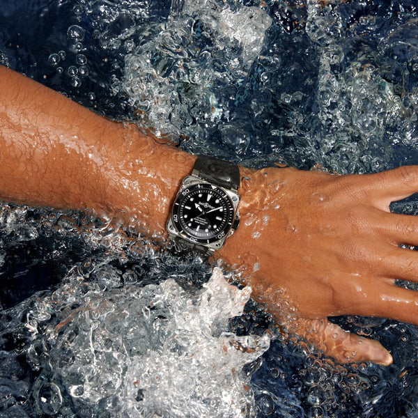 Bell & Ross Men's NEW BR 03 DIVER BLACK STEEL 42mm Watch