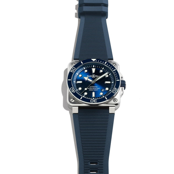Bell & Ross Men's NEW BR 03 DIVER BLUE STEEL 42mm Watch