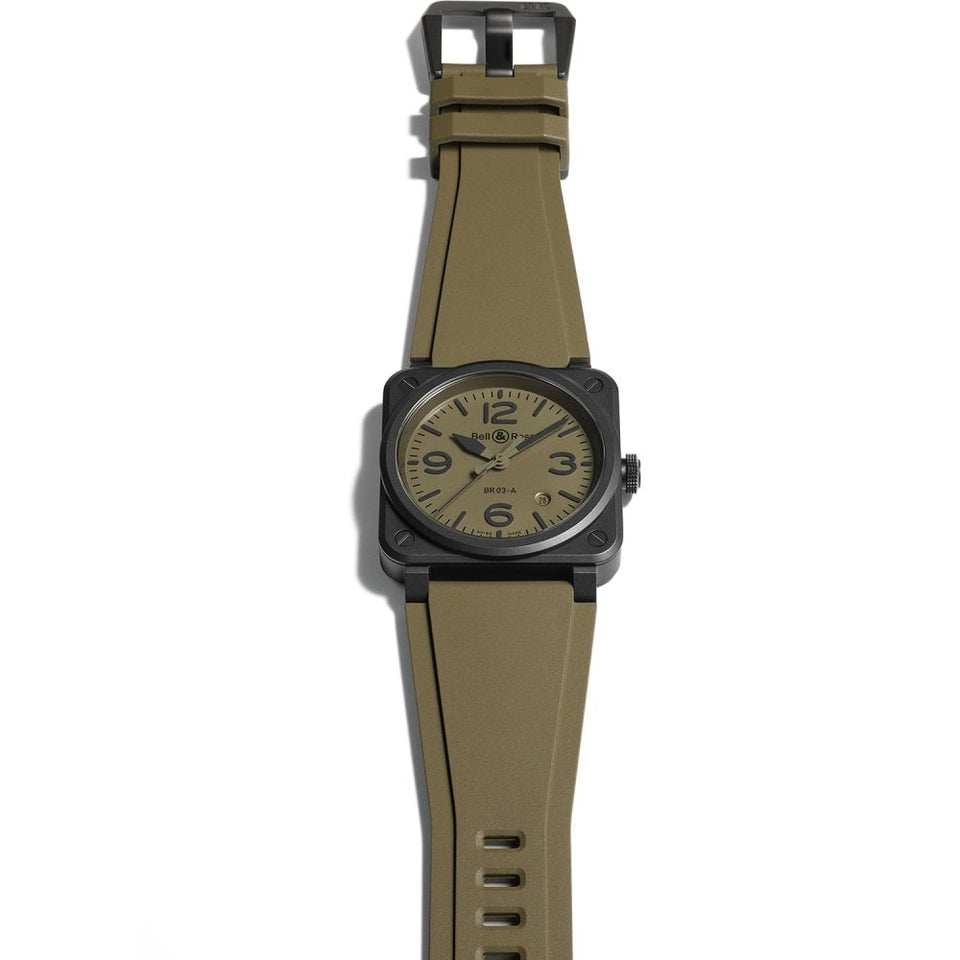 Bell & Ross Men's BR 03 Ceramic MILITARY Automatic Watch