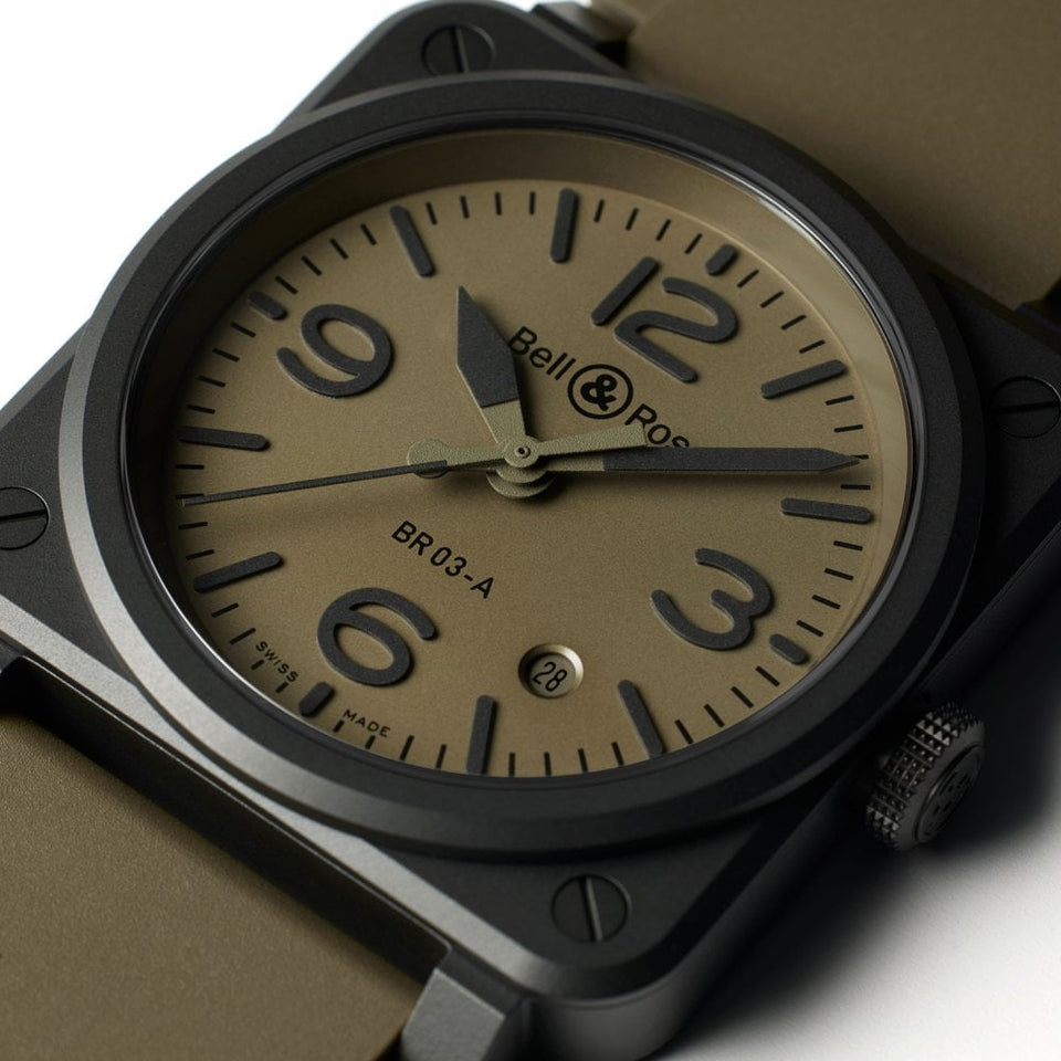 Bell & Ross Men's BR 03 Ceramic MILITARY Automatic Watch