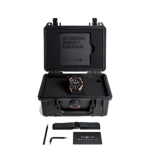 Bell & Ross Men's BR-03 Diver BLACK BRONZE Rubber Strap Watch (XXX/999)