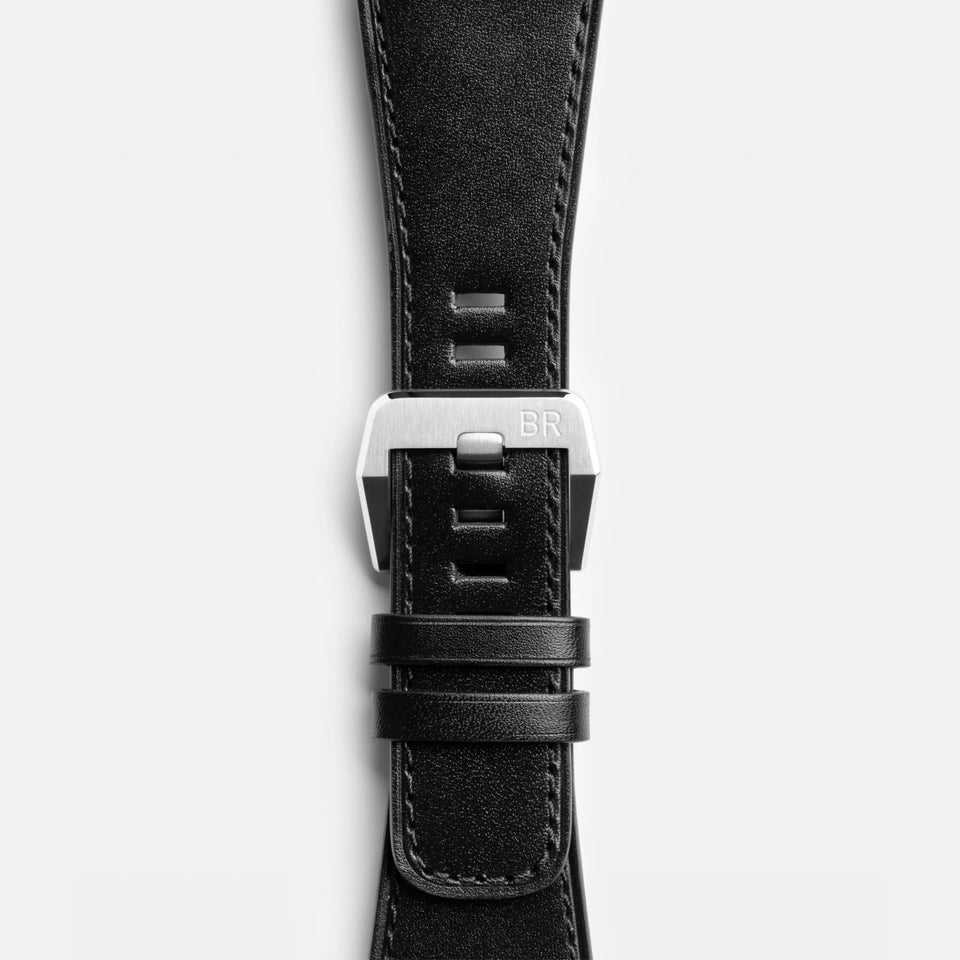 Bell & Ross Men's BR-03 GREEN STEEL Leather Strap Watch