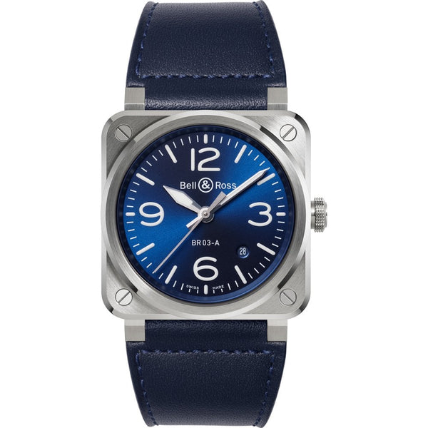 Bell & Ross Men's BR 03A BLUE STEEL Automatic Watch