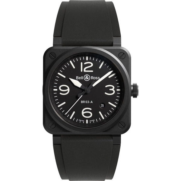 Bell & Ross Men's BR 03 Ceramic BLACK MATTE Automatic Watch