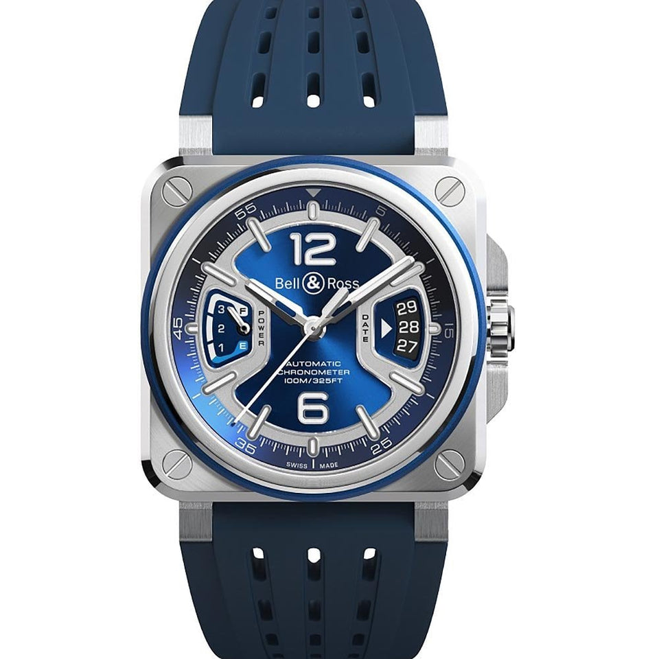 Bell & Ross Men's BR-X3 BLUE STEEL 41mm Automatic Watch