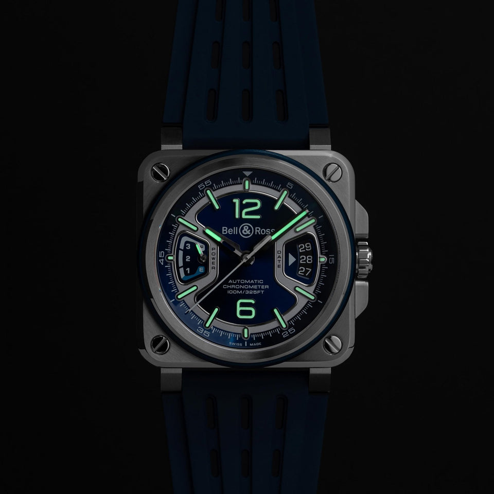 Bell & Ross Men's BR-X3 BLUE STEEL 41mm Automatic Watch