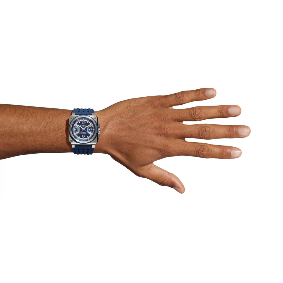 Bell & Ross Men's BR-X3 BLUE STEEL 41mm Automatic Watch