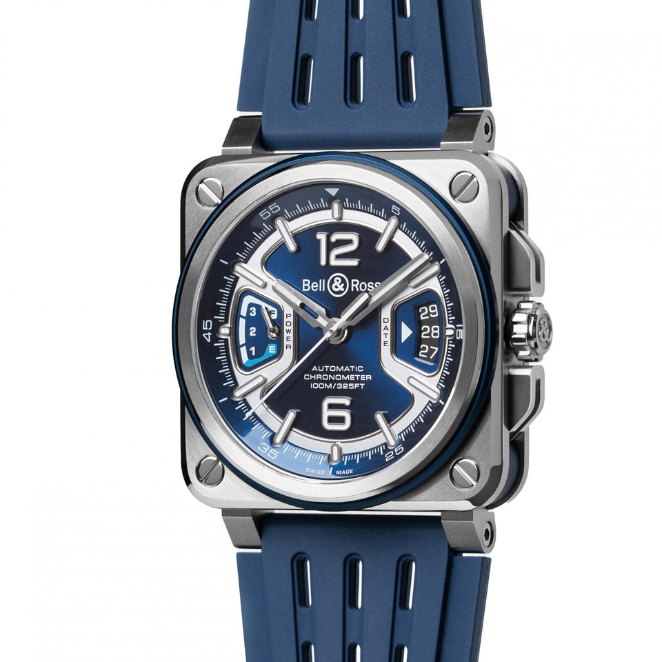 Bell & Ross Men's BR-X3 BLUE STEEL 41mm Automatic Watch