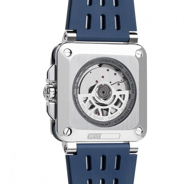 Bell & Ross Men's BR-X3 BLUE STEEL 41mm Automatic Watch