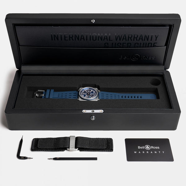 Bell & Ross Men's BR-X3 BLUE STEEL 41mm Automatic Watch