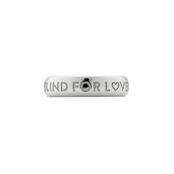 Gucci Blind For Love 5mm Silver Band Ring