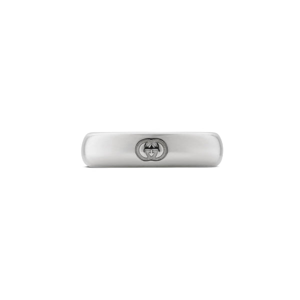 Gucci Blind For Love 5mm Silver Band Ring