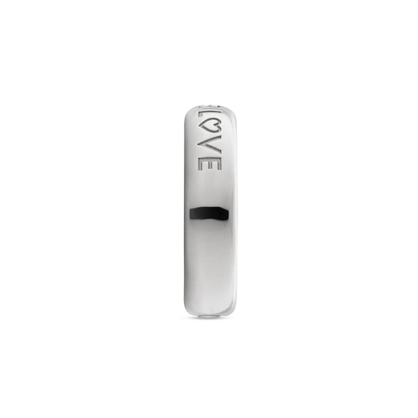 Gucci Blind For Love 5mm Silver Band Ring