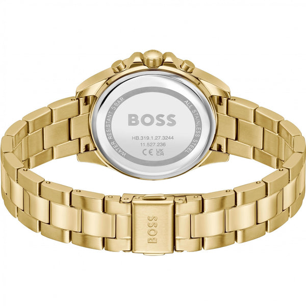 BOSS Ladies ALLEY LUX Stone Set Gold Toned Watch