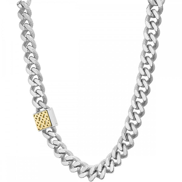 BOSS Ladies Caly Gold Plated Clasp Linked Necklace