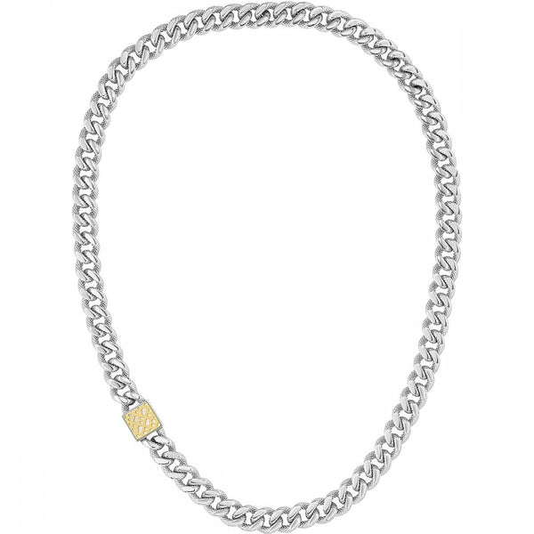 BOSS Ladies Caly Gold Plated Clasp Linked Necklace