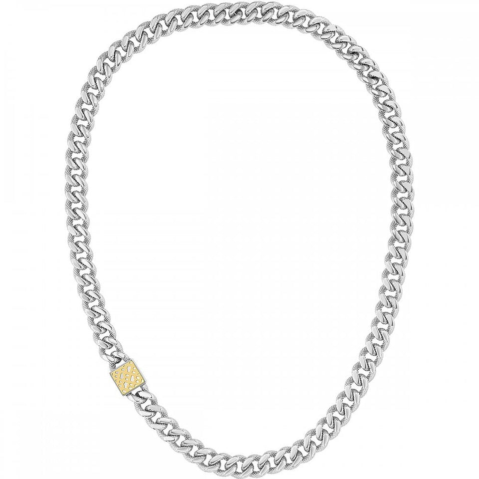 BOSS Ladies Caly Gold Plated Clasp Linked Necklace
