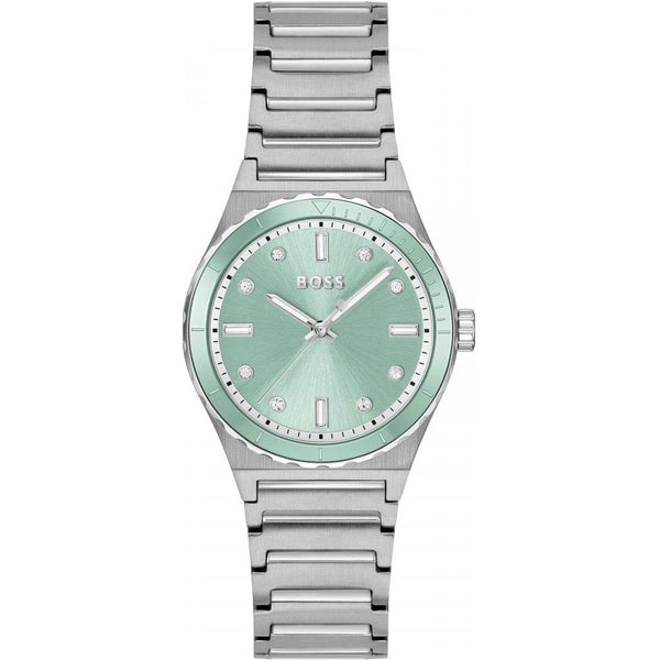 BOSS Ladies CANDOR SPORT 32mm Green Dial Watch